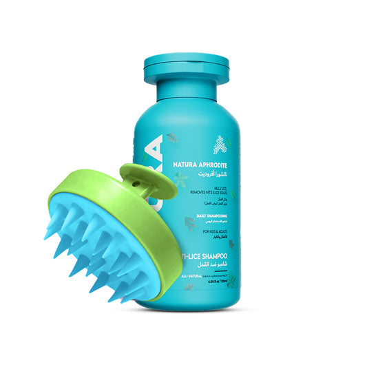 Anti-Lice Shampoo + Scalp Brush