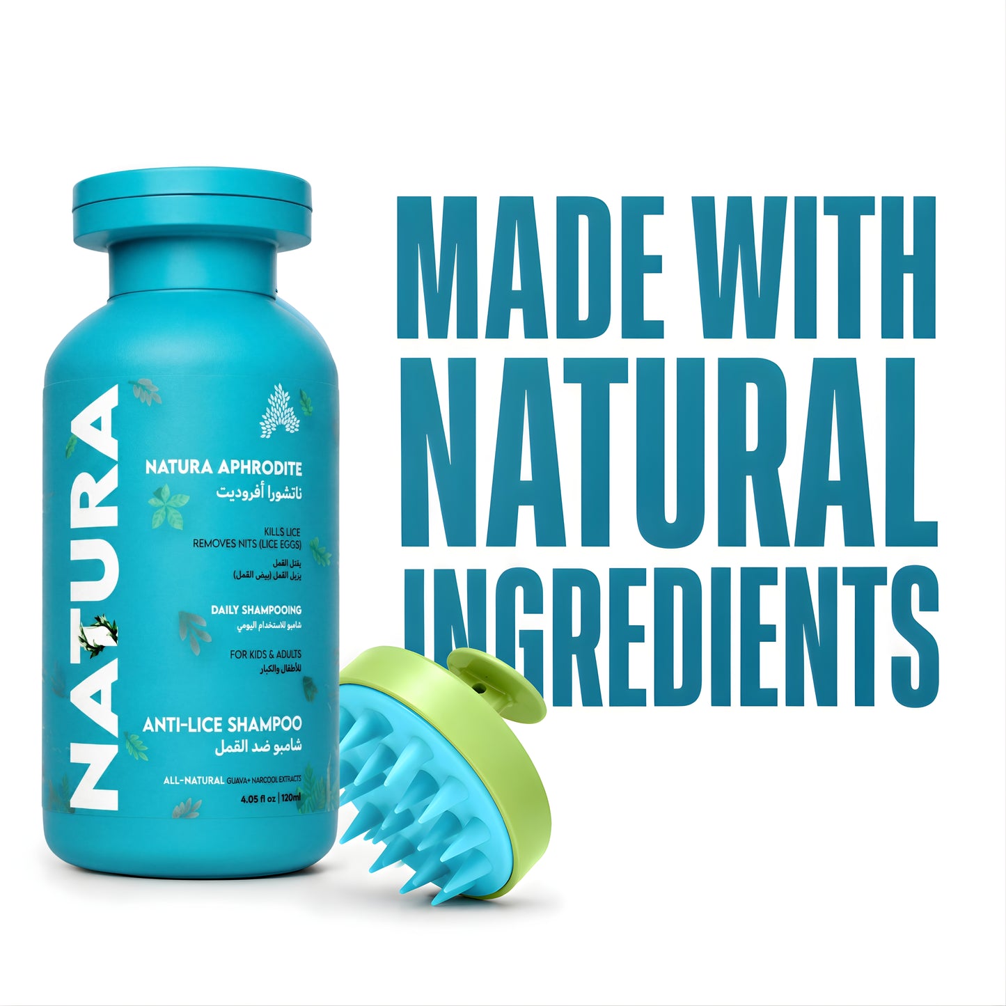 Anti-Lice Shampoo + Scalp Brush