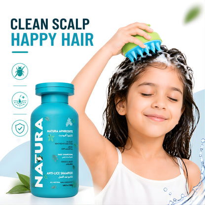 Anti-Lice Shampoo + Scalp Brush