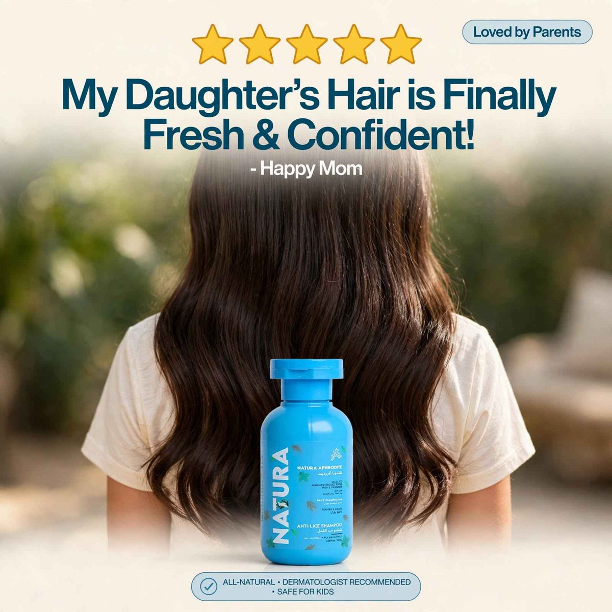 Lice & Nits Treatment Shampoo with Comb Brush | Safe for Kids & Adults